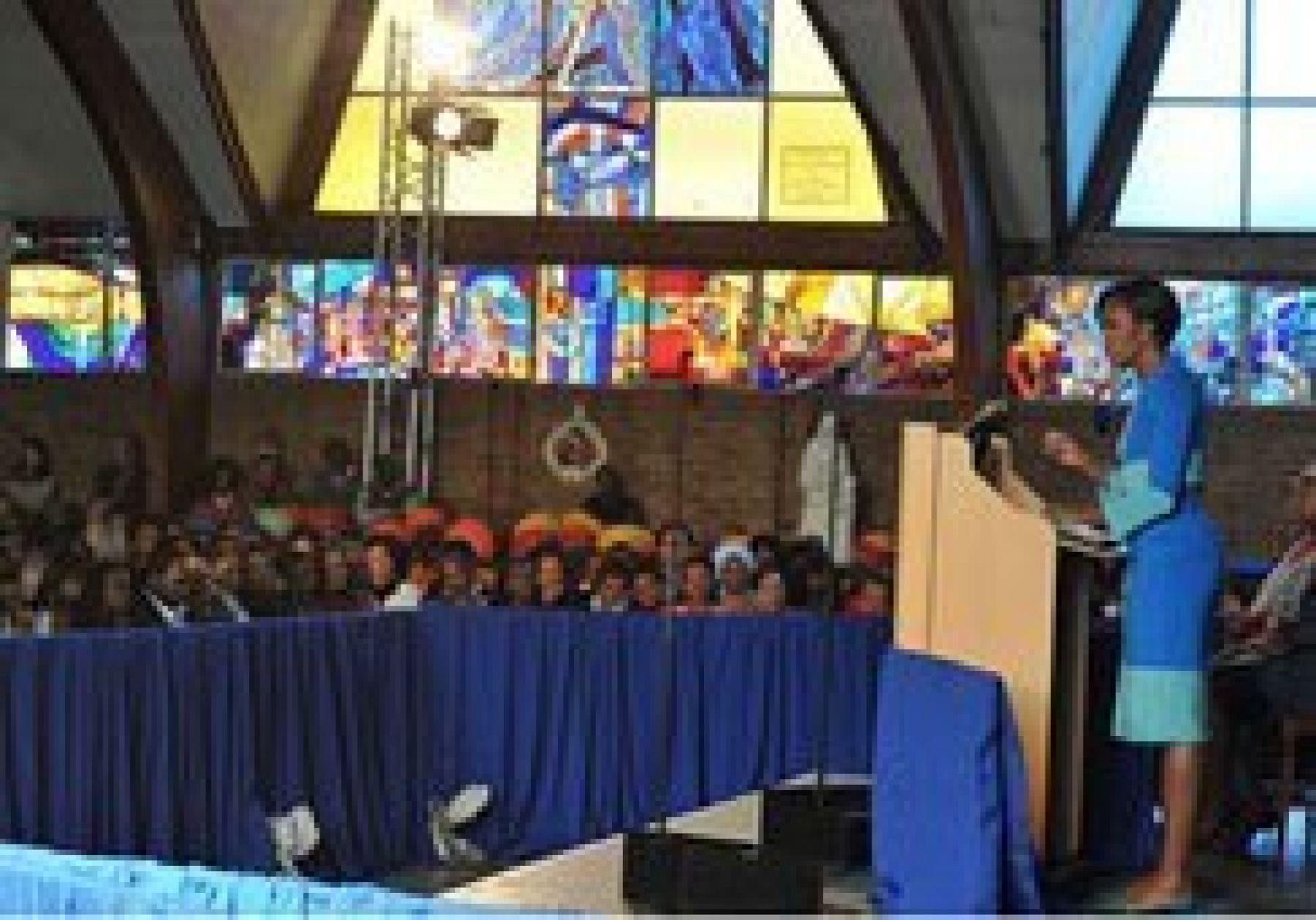 Michelle Obama At Regina Mundi Pic 1