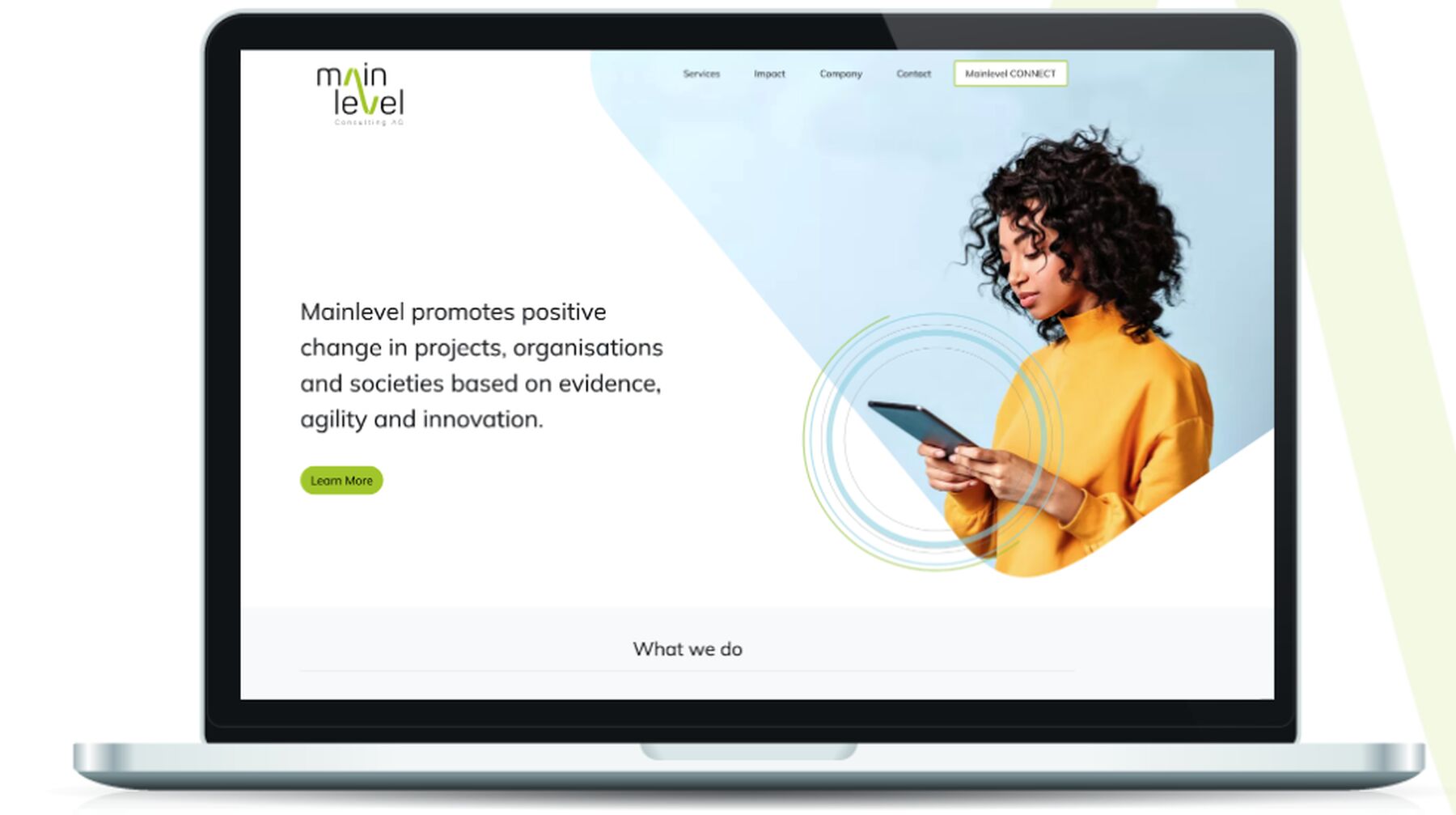 Main level home page