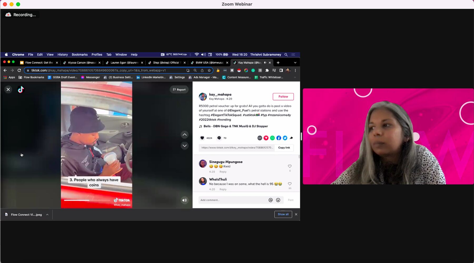 Tik Tok account for Elegant Fuel was created by Flow Communications