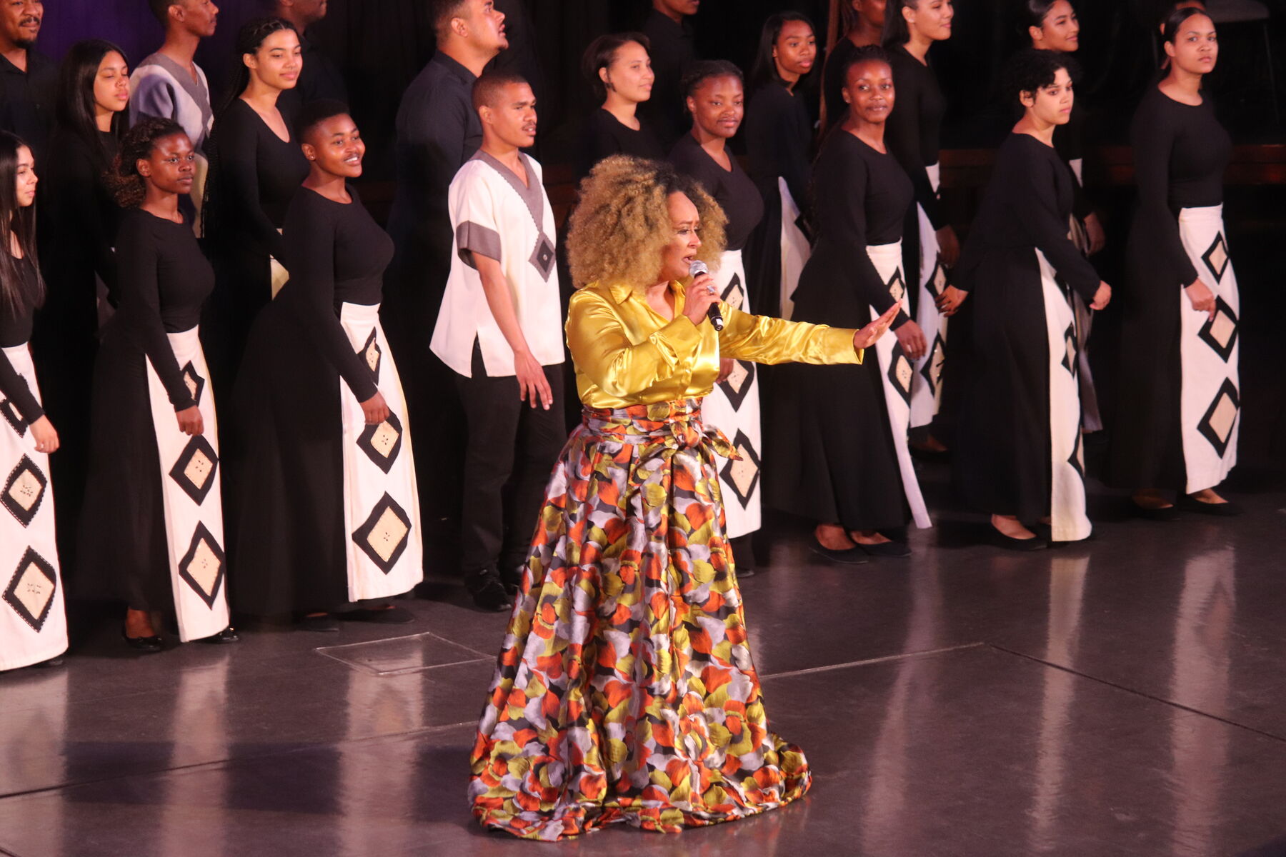 South African singer Vicky Sampson and the South African Youth Choir