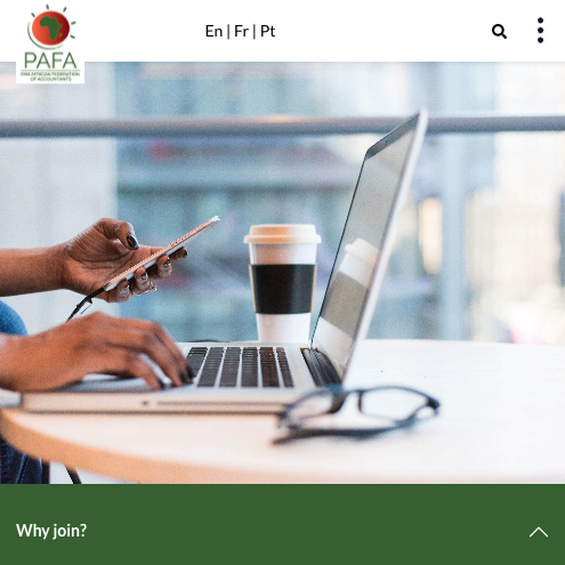 PAFA Mobile website