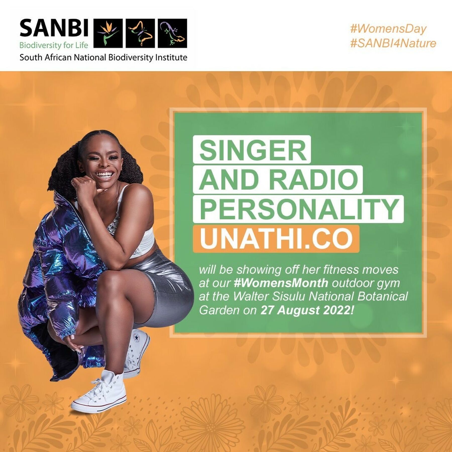 Unathi Nkayi helped launch SANBI’s outdoor gym.
