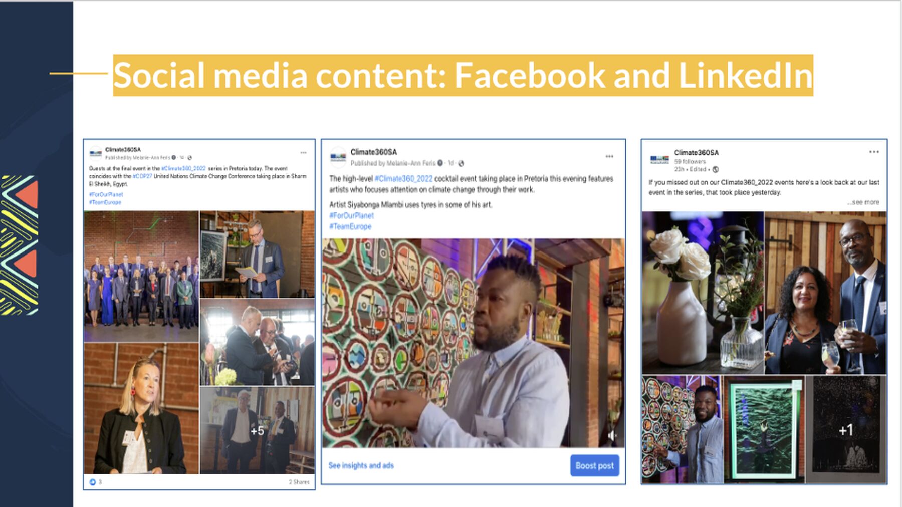 Social media content