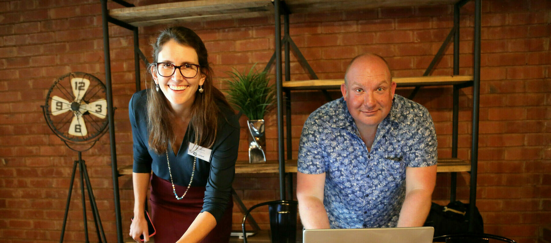 The Climate 360 team prepare for the event