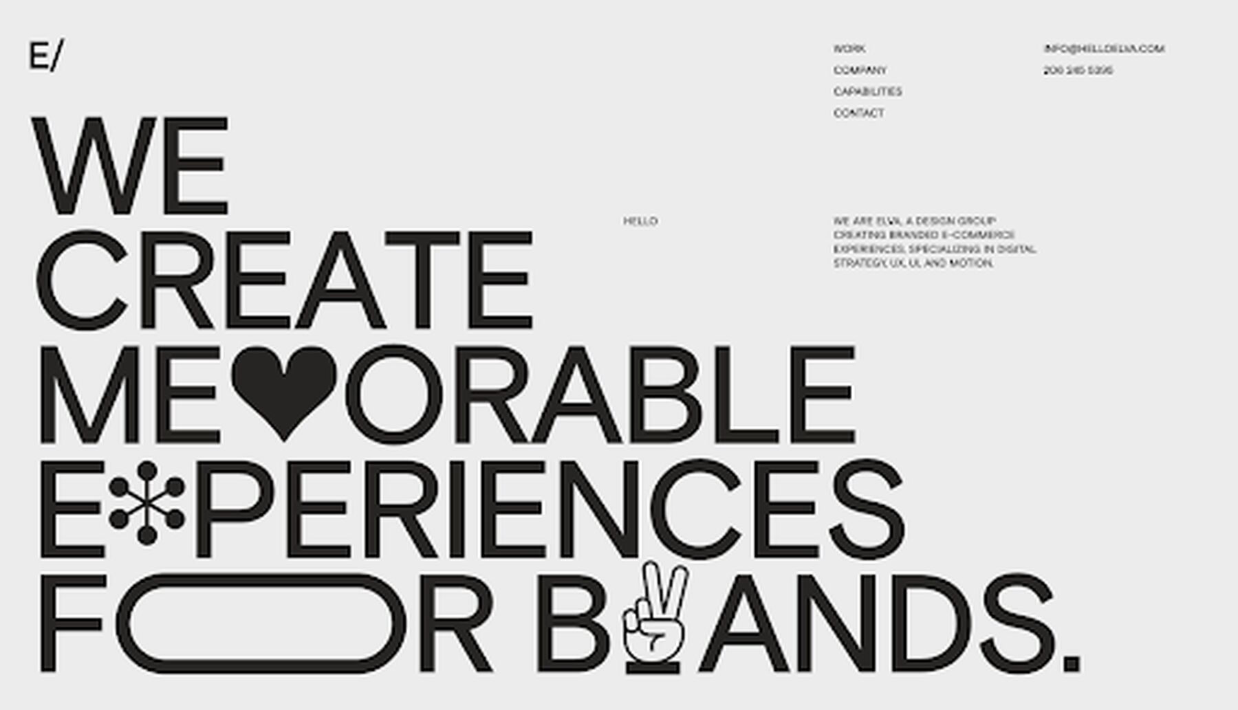 An example from Elva, a design company