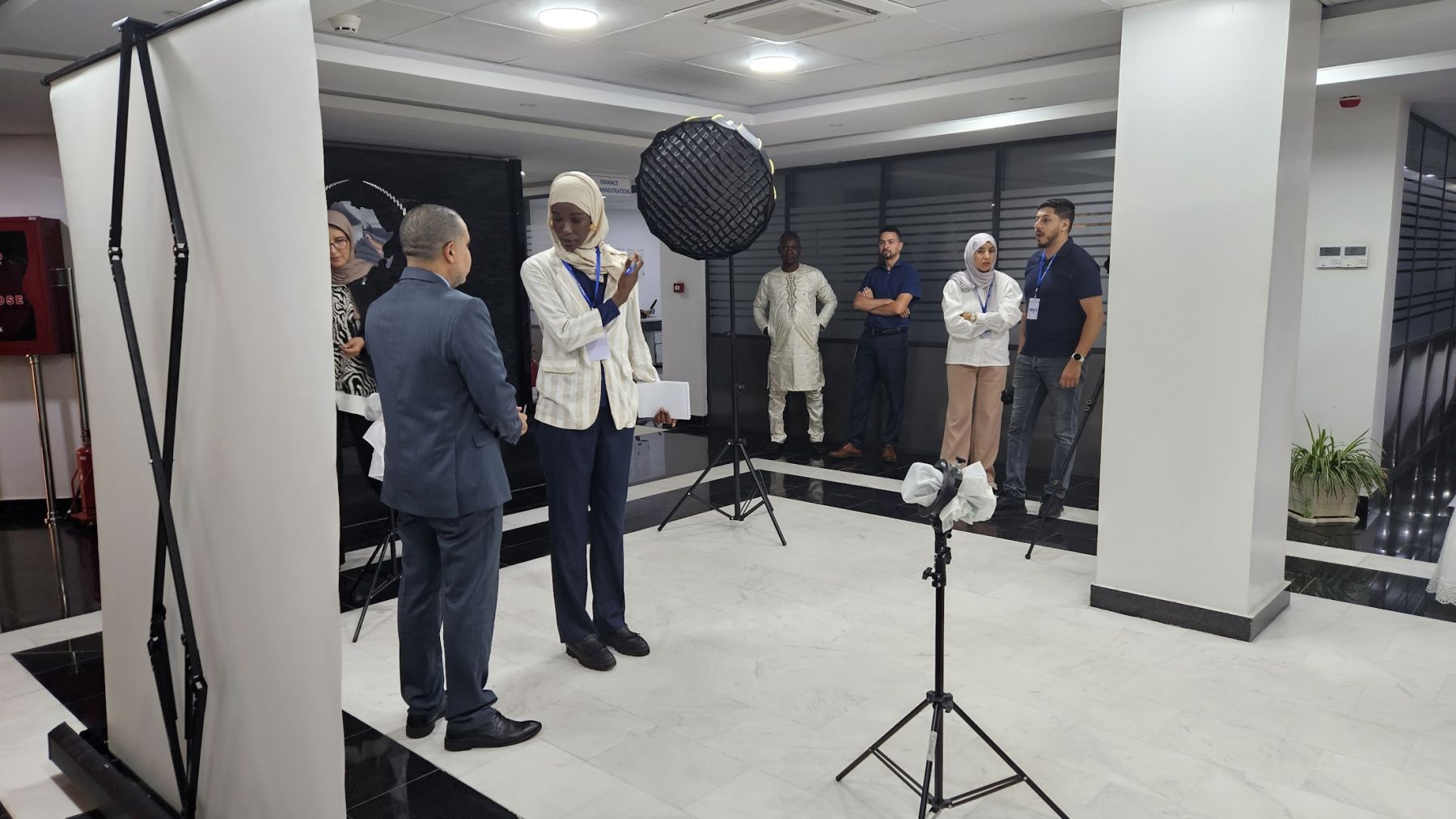 Photoshoot at afripol HQ