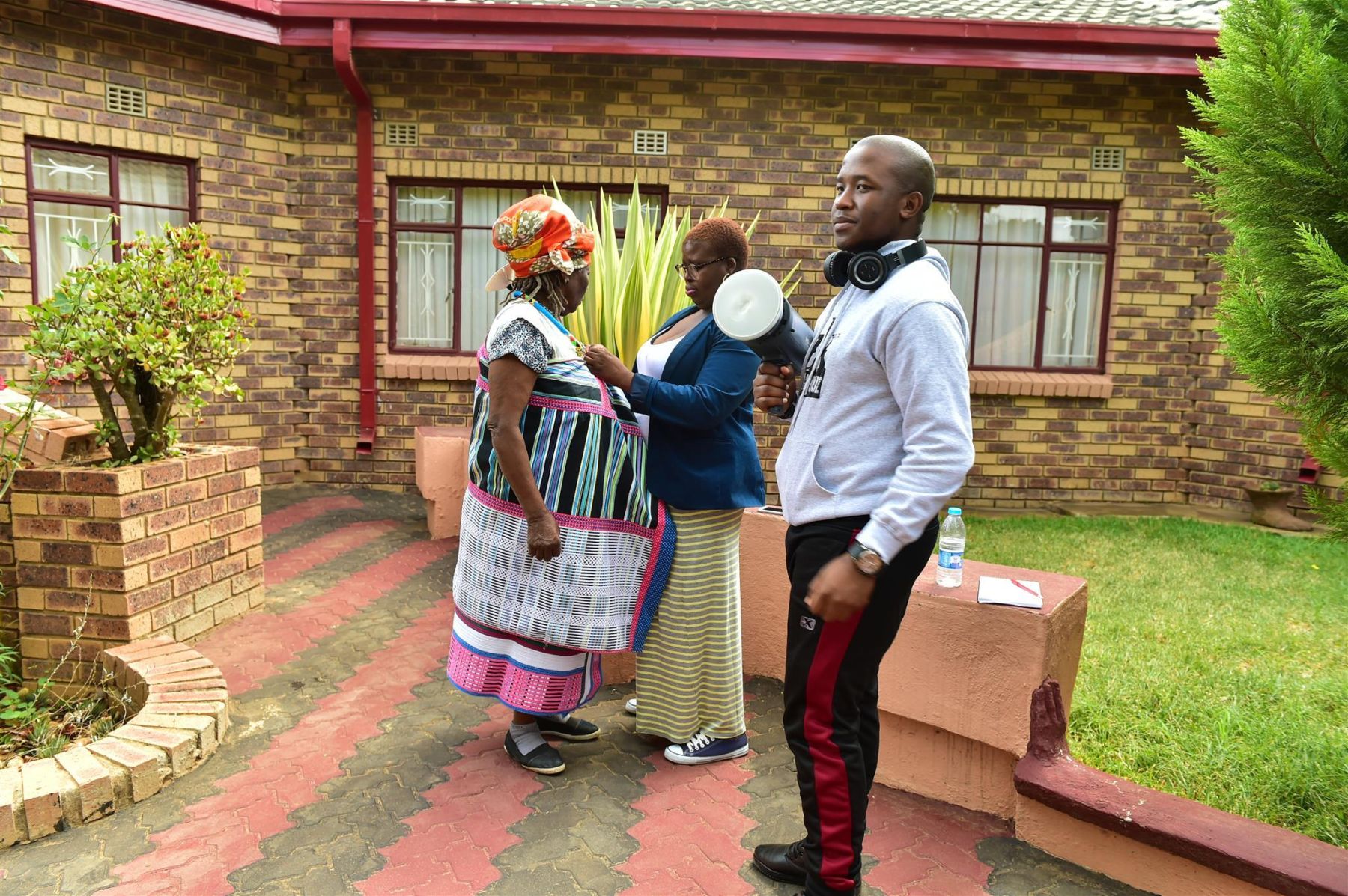 Tumelo and Tondani with Noria Mabasa