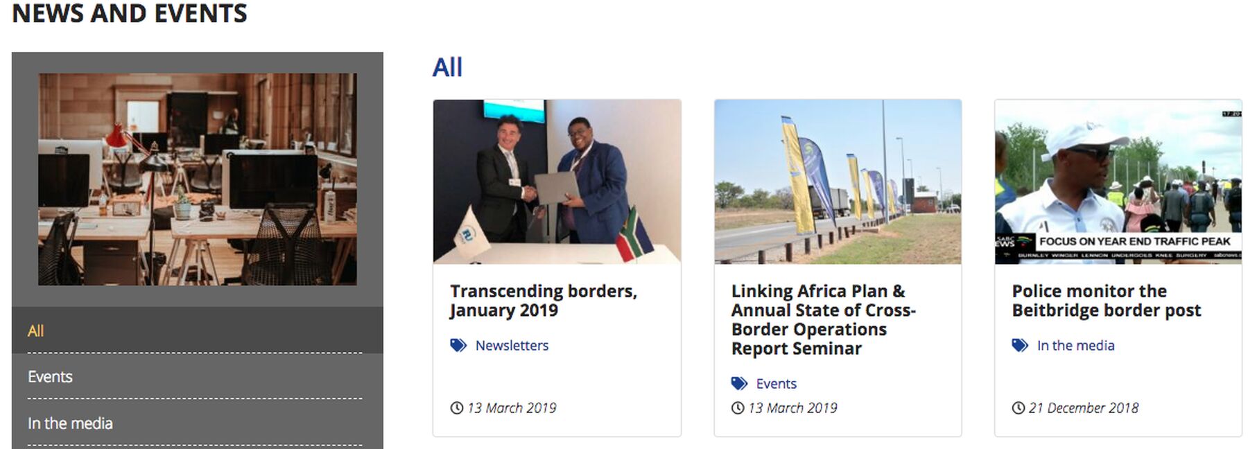 news section of C-BRTA