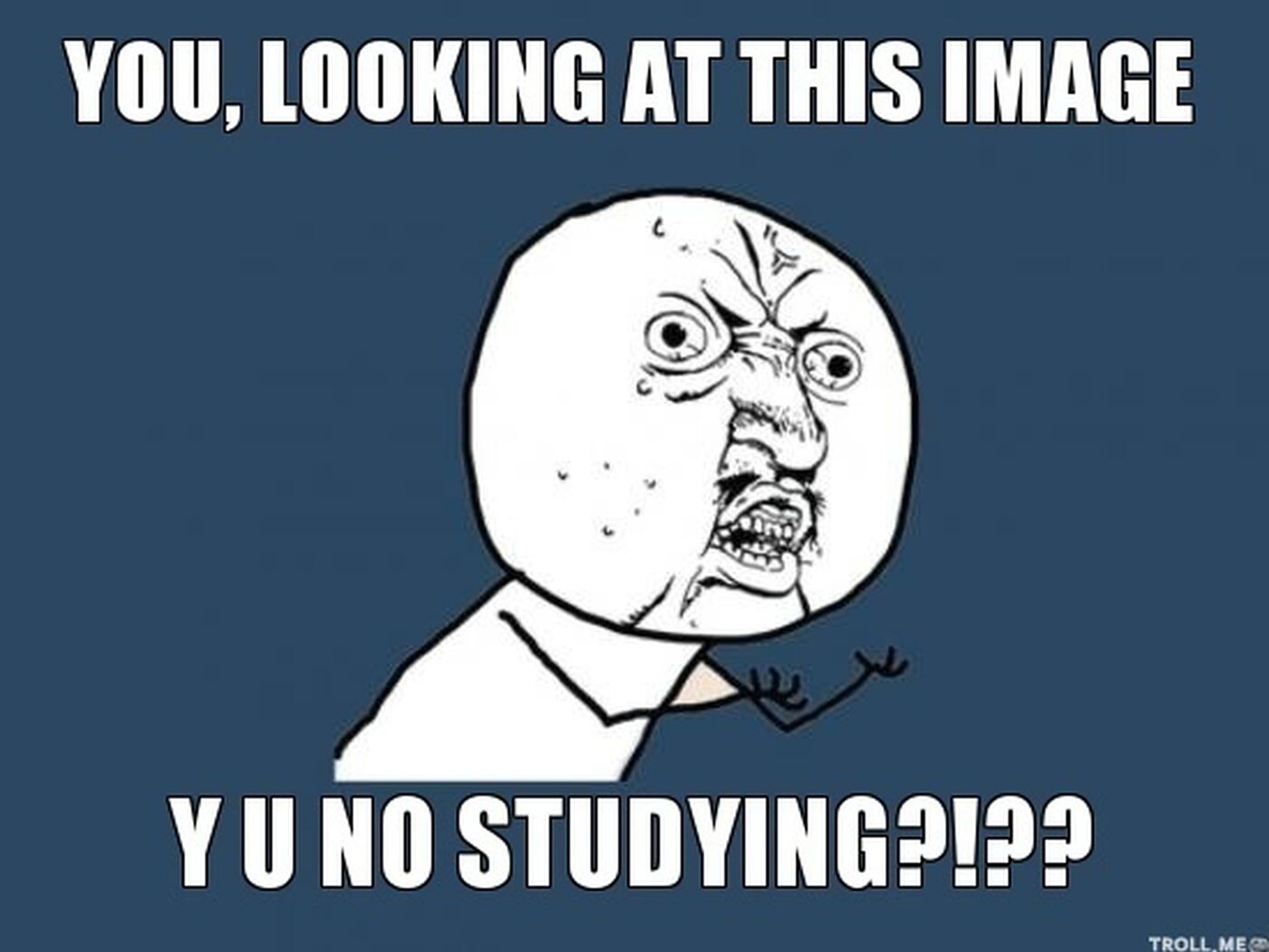 You Looking At This Image Y U No Studying