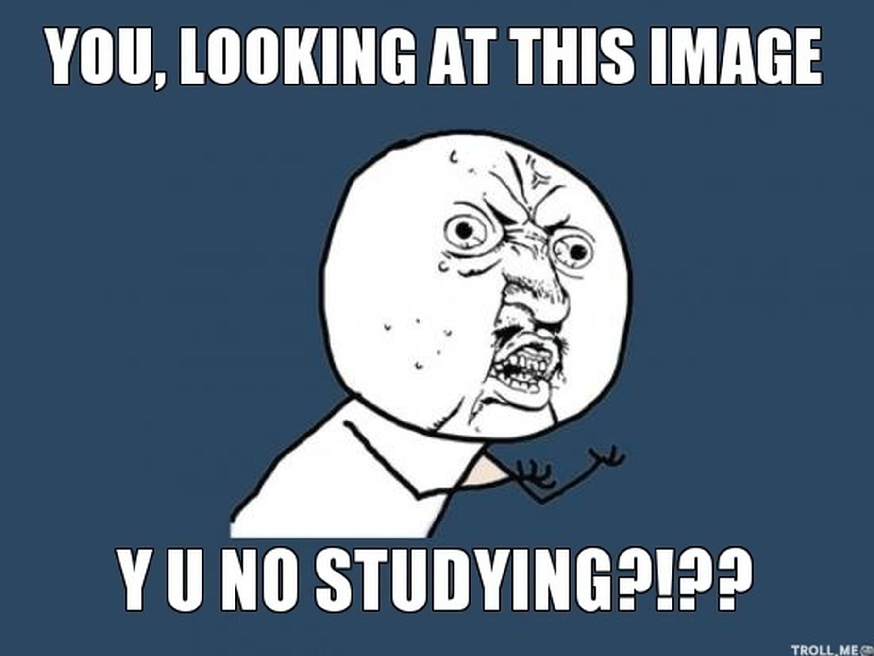 You Looking At This Image Y U No Studying